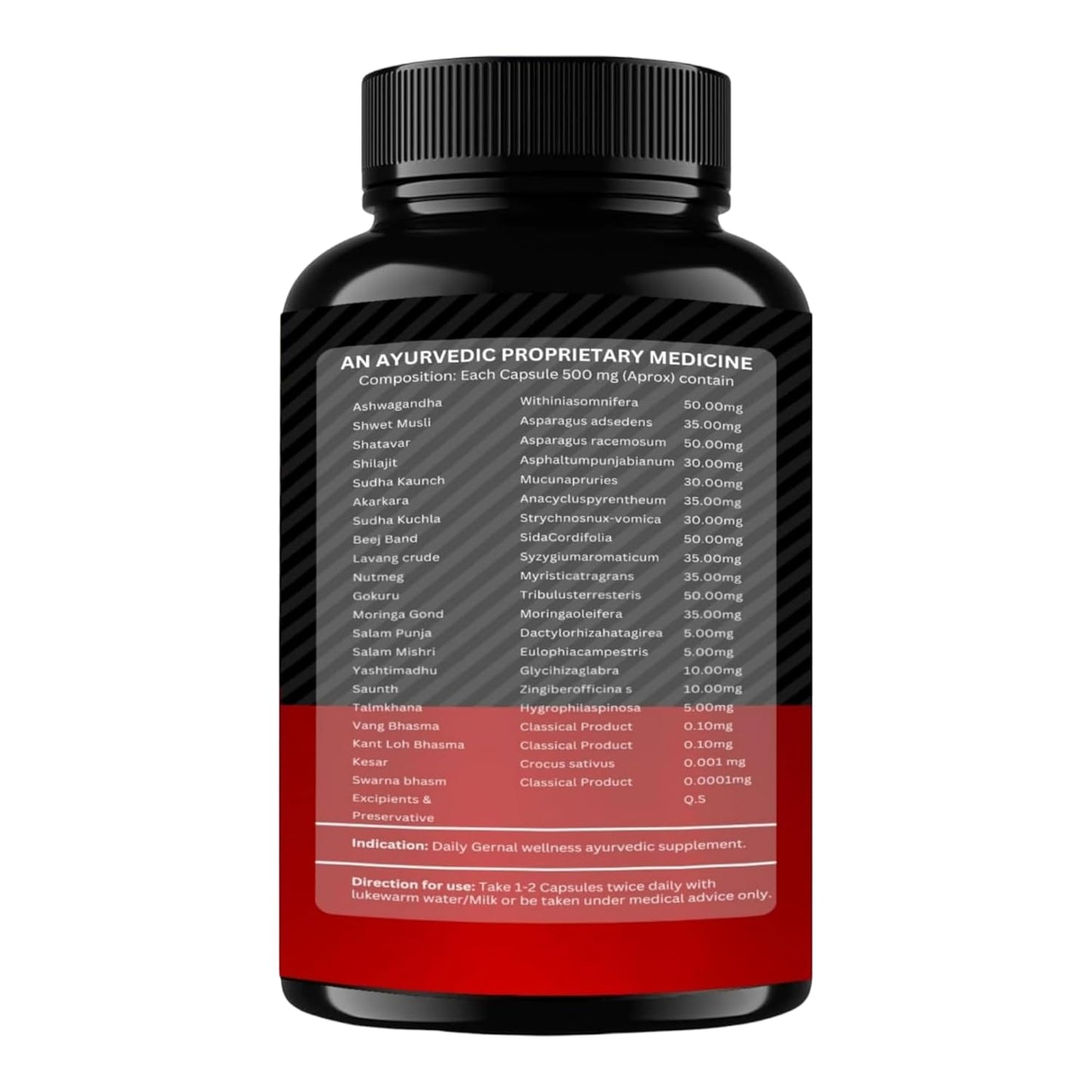 Sudh Vedafy Shilajit Capsules for Men | Pure Himalayan Shilajit for Strength & Stamina ( 30 Capsules )