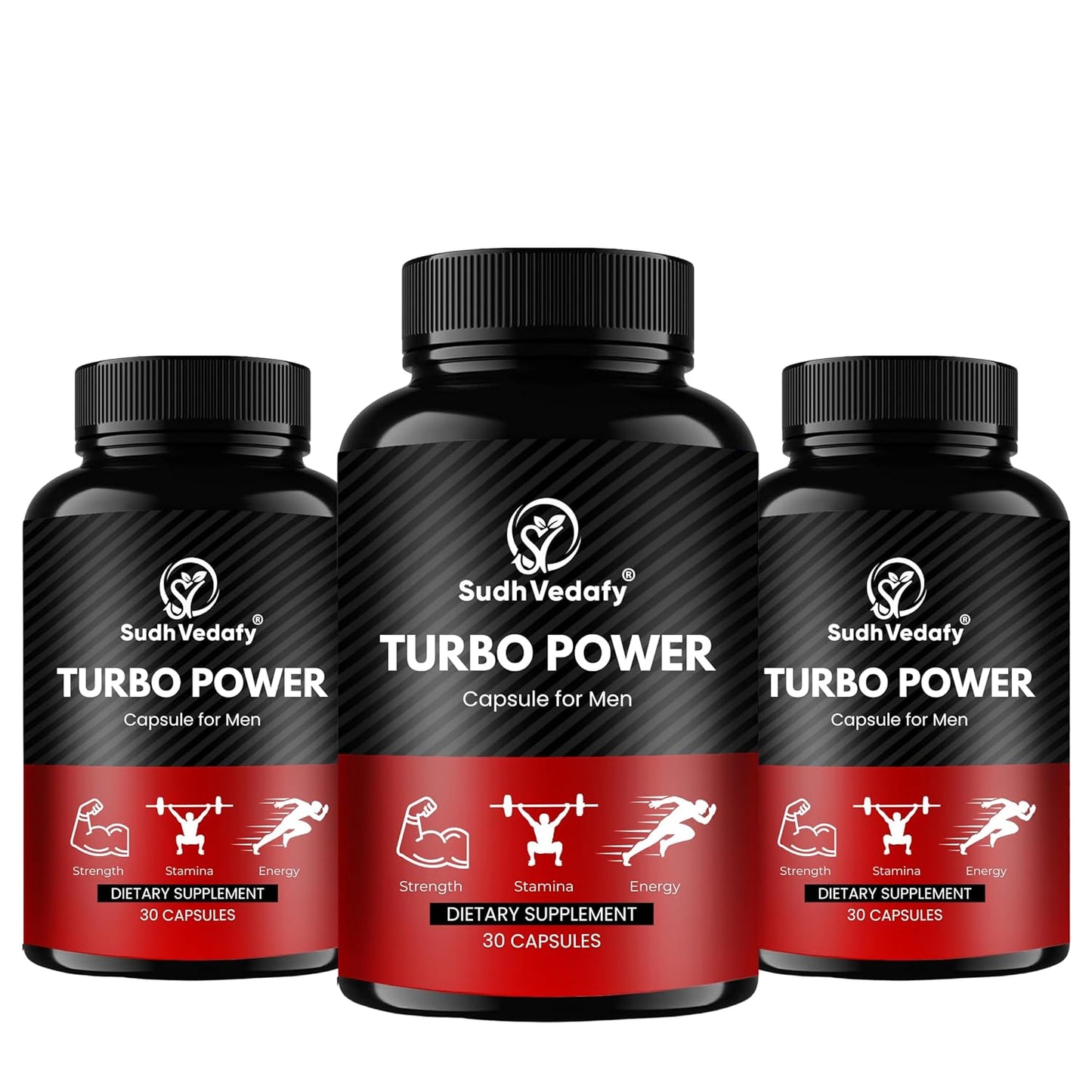 Sudh Vedafy Turbo Power Capsules for Men | Ayurvedic Energy & Vitality Booster