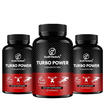 Sudh Vedafy Turbo Power Capsules for Men | Ayurvedic Energy & Vitality Booster