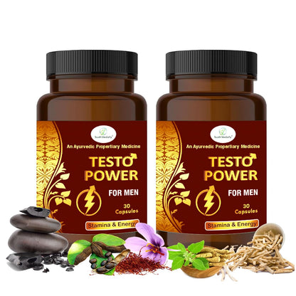 Sudh Vedafy Testo Power Capsules for Men – 30 Capsules | Ayurvedic Vitality Booster
