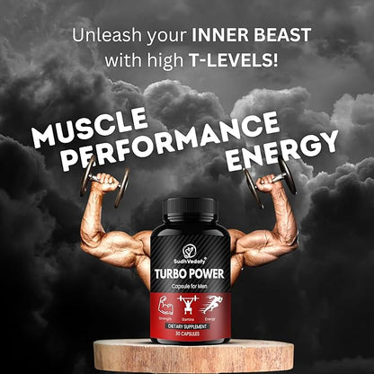 Sudh Vedafy Turbo Power Capsules for Men | Ayurvedic Energy & Vitality Booster